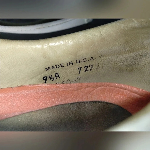 Dexter Golf Shoe in White Men's size 9.5A Vintage Outdoor Spikes Athletic - Picture 4 of 6